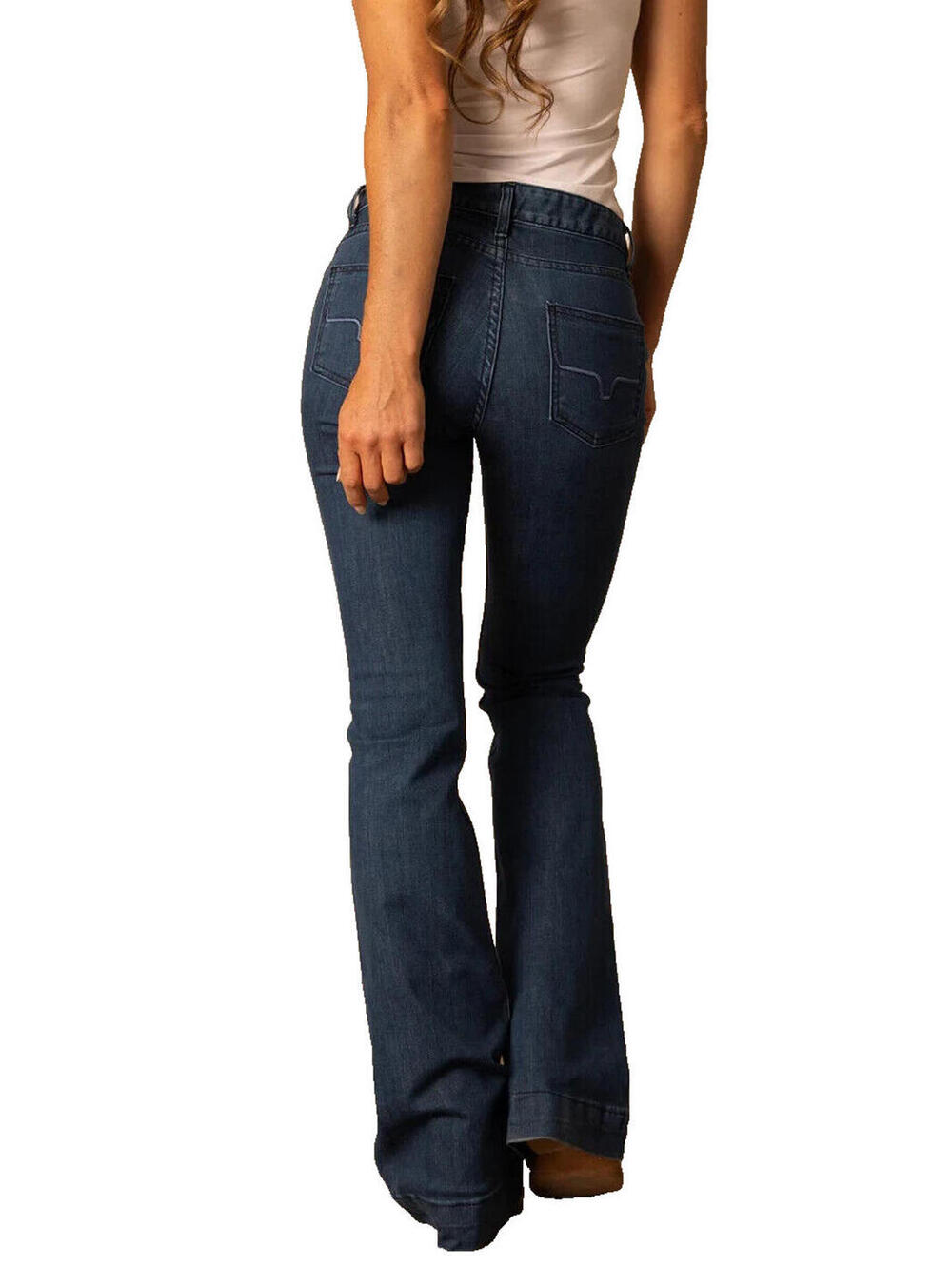 Kimes Ranch Jeans Lola NEW SZ 8X30 Womens Blue Flare Trouser 2331.57 - Picture 3 of 7